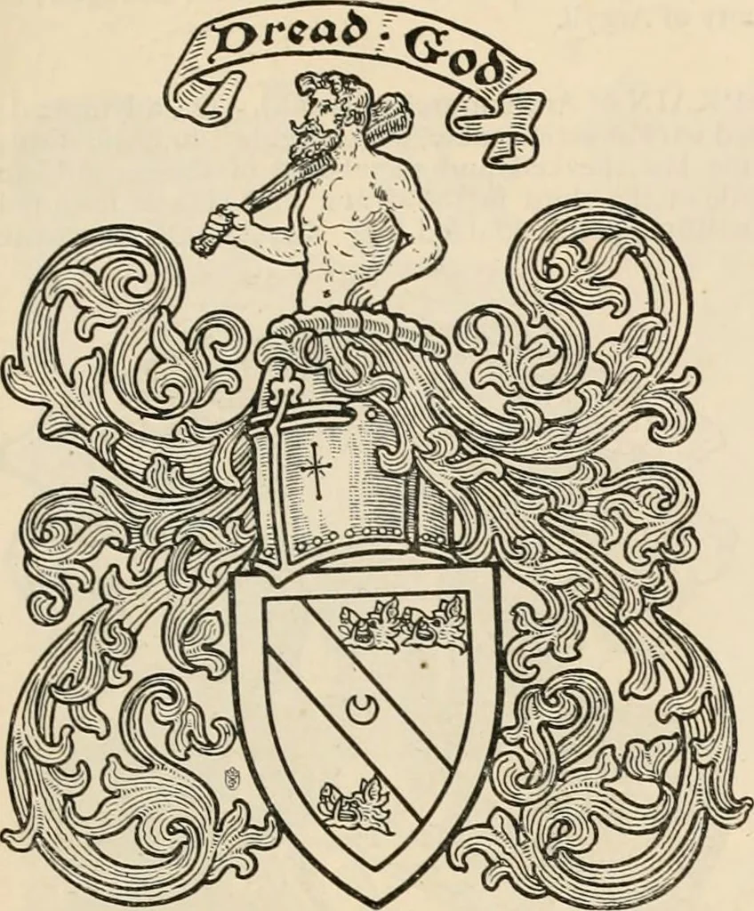 An illustration from Armorial families : a directory of gentlemen of coat-armour, 1905, leaf 982