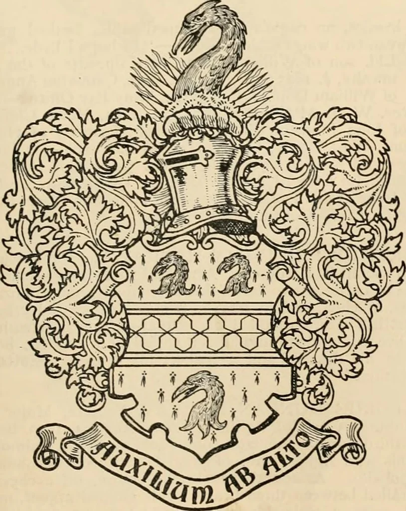 An illustration from Armorial families : a directory of gentlemen of coat-armour, 1905, leaf 982