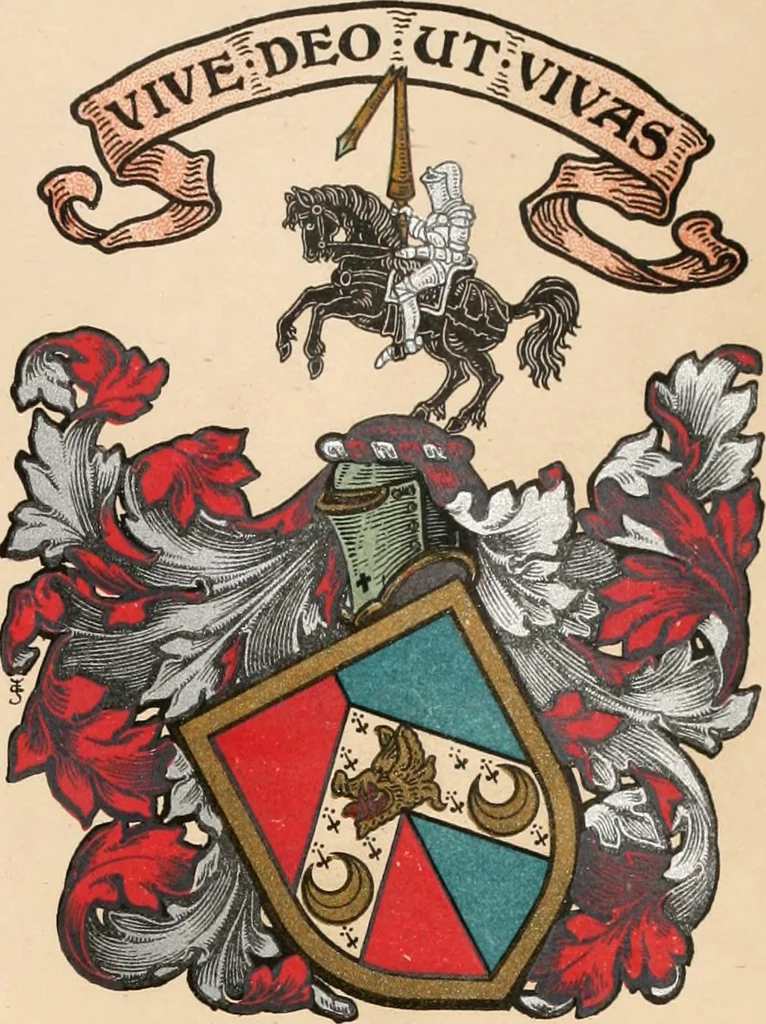 An illustration from Armorial families : a directory of gentlemen of coat-armour, 1905, leaf 984