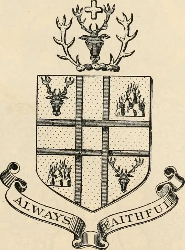 An illustration from Armorial families : a directory of gentlemen of coat-armour, 1905, leaf 988