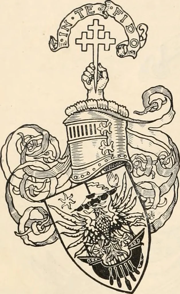 An illustration from Armorial families : a directory of gentlemen of coat-armour, 1905, leaf 993