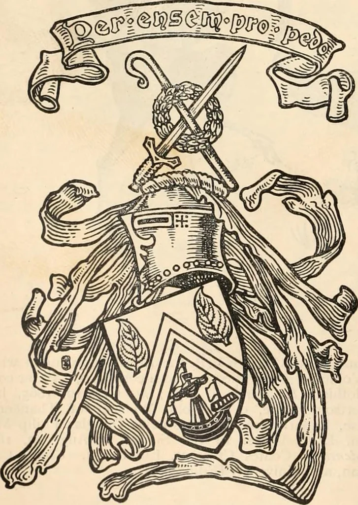 An illustration from Armorial families : a directory of gentlemen of coat-armour, 1905, leaf 993