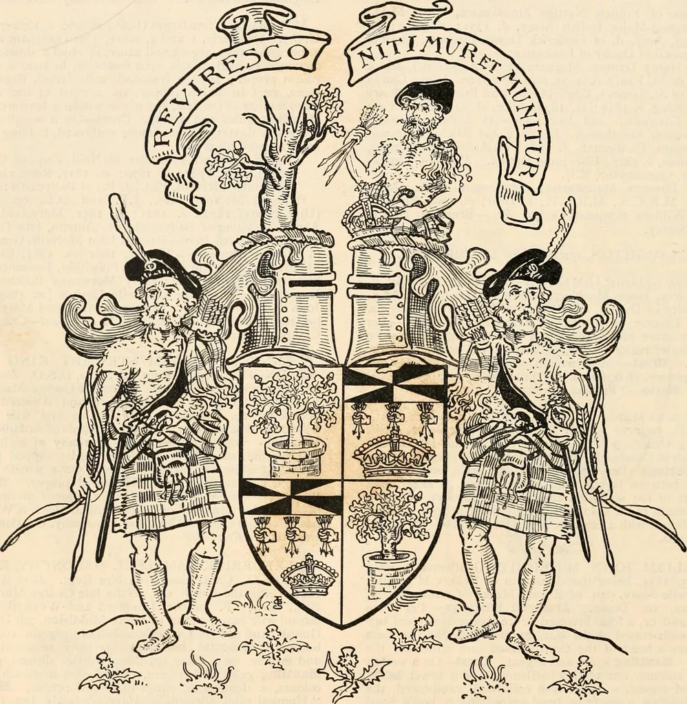 An illustration from Armorial families : a directory of gentlemen of coat-armour, 1905, leaf 997
