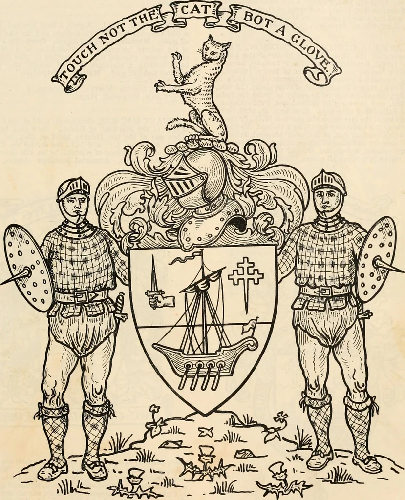 An illustration from Armorial families : a directory of gentlemen of coat-armour, 1905, leaf 998