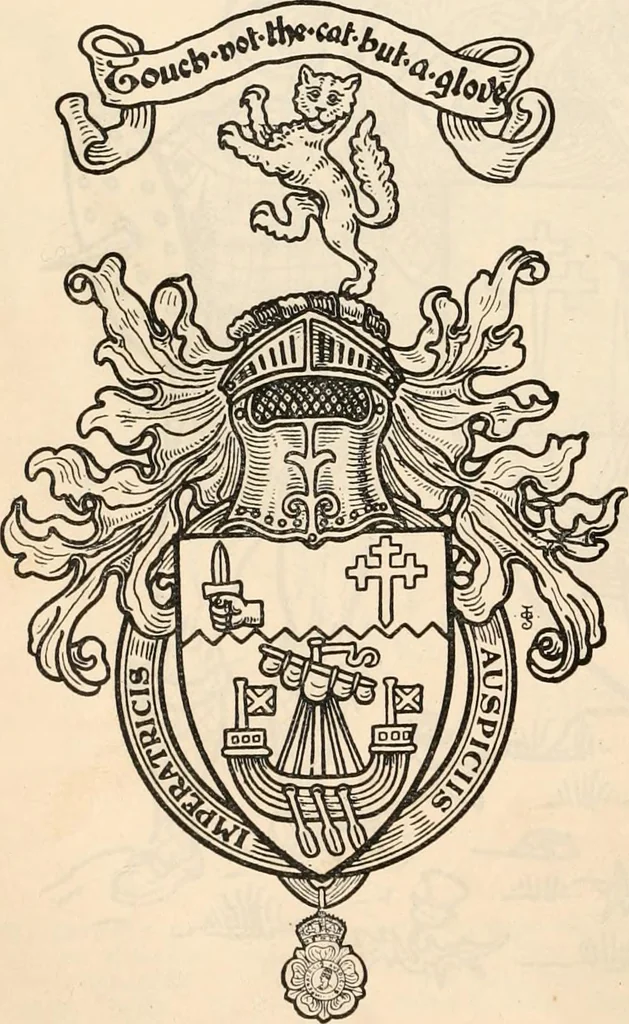 An illustration from Armorial families : a directory of gentlemen of coat-armour, 1905, leaf 999