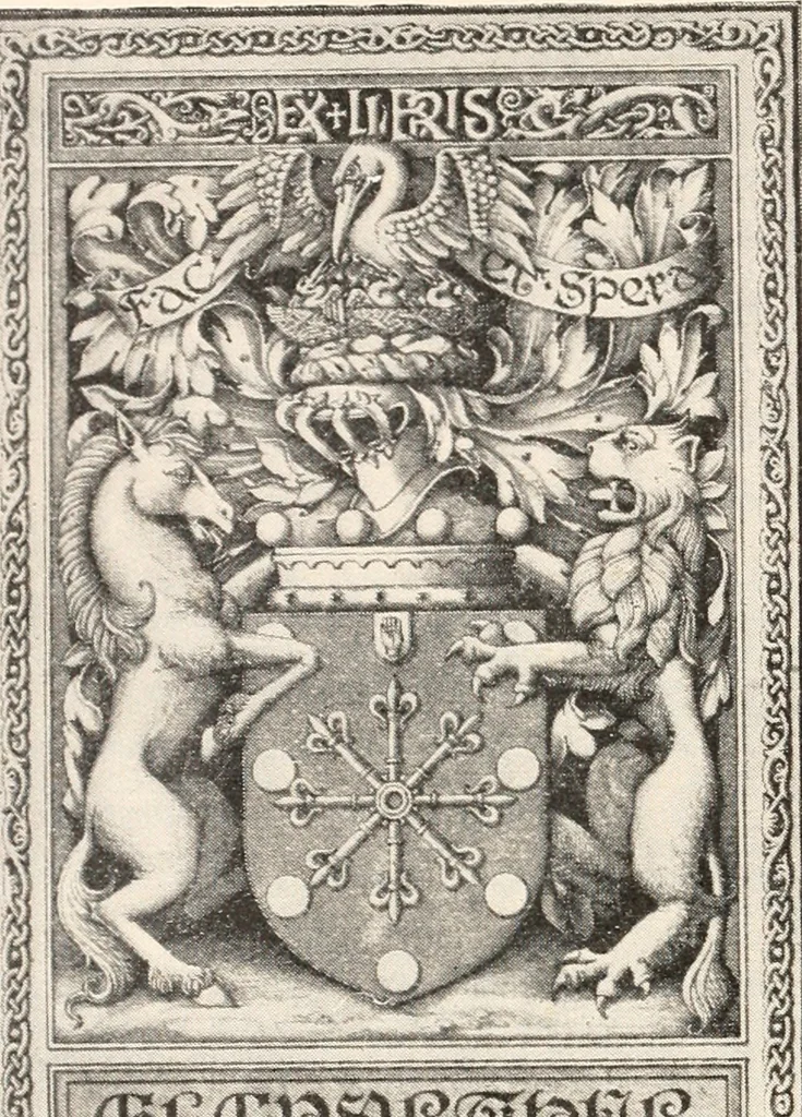 An illustration from Armorial families : a directory of gentlemen of coat-armour, 1905, leaf 103