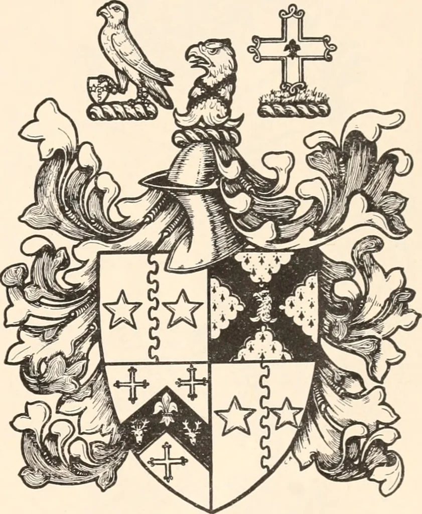 An illustration from Armorial families : a directory of gentlemen of coat-armour, 1905, leaf 110