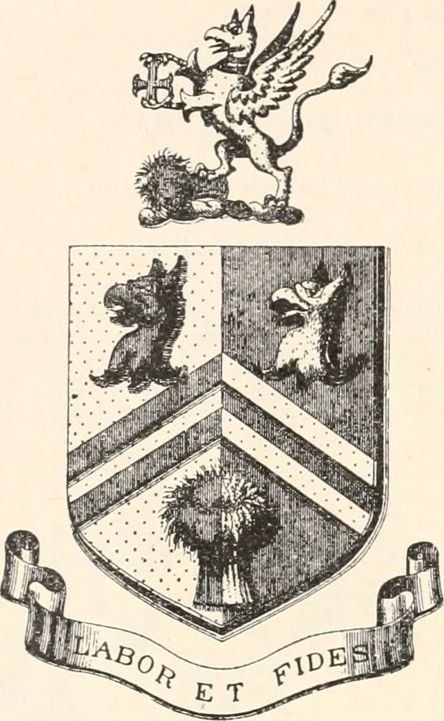 An illustration from Armorial families : a directory of gentlemen of coat-armour, 1905, leaf 111