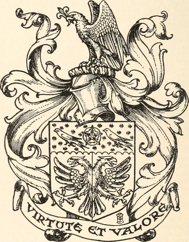 An illustration from Armorial families : a directory of gentlemen of coat-armour, 1905, leaf 111