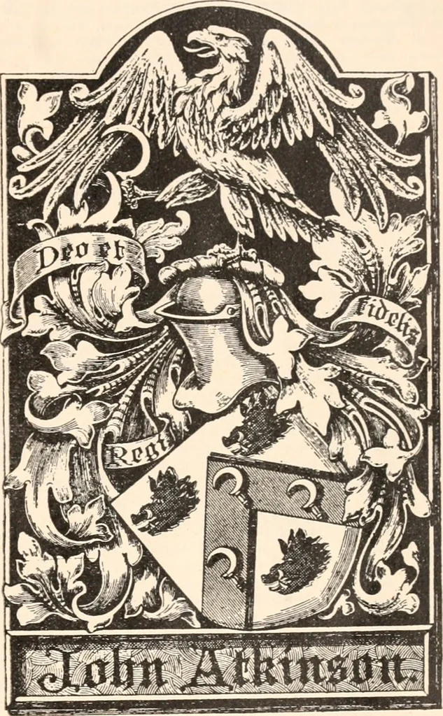 An illustration from Armorial families : a directory of gentlemen of coat-armour, 1905, leaf 112