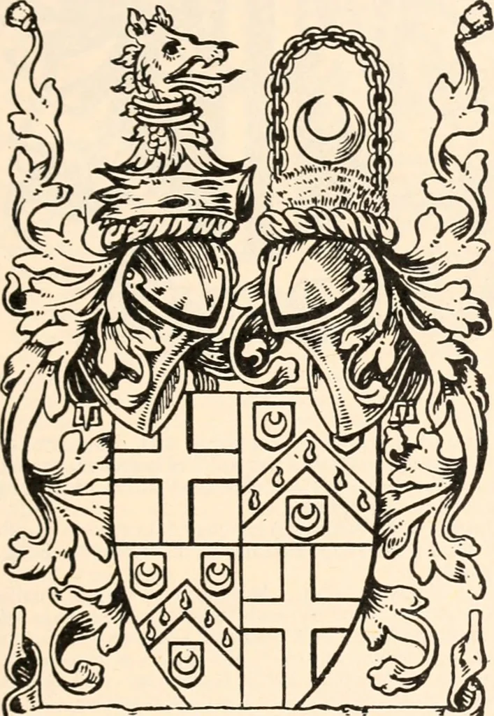 An illustration from Armorial families : a directory of gentlemen of coat-armour, 1905, leaf 116