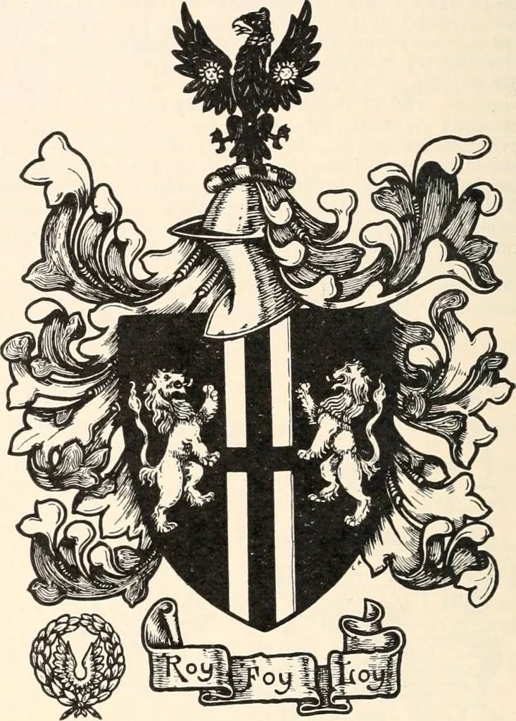 An illustration from Armorial families : a directory of gentlemen of coat-armour, 1905, leaf 117
