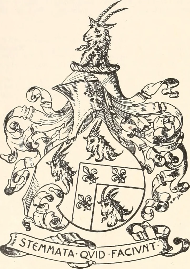 An illustration from Armorial families : a directory of gentlemen of coat-armour, 1905, leaf 121