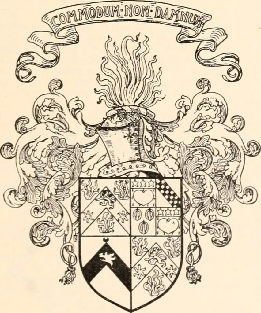 An illustration from Armorial families : a directory of gentlemen of coat-armour, 1905, leaf 124