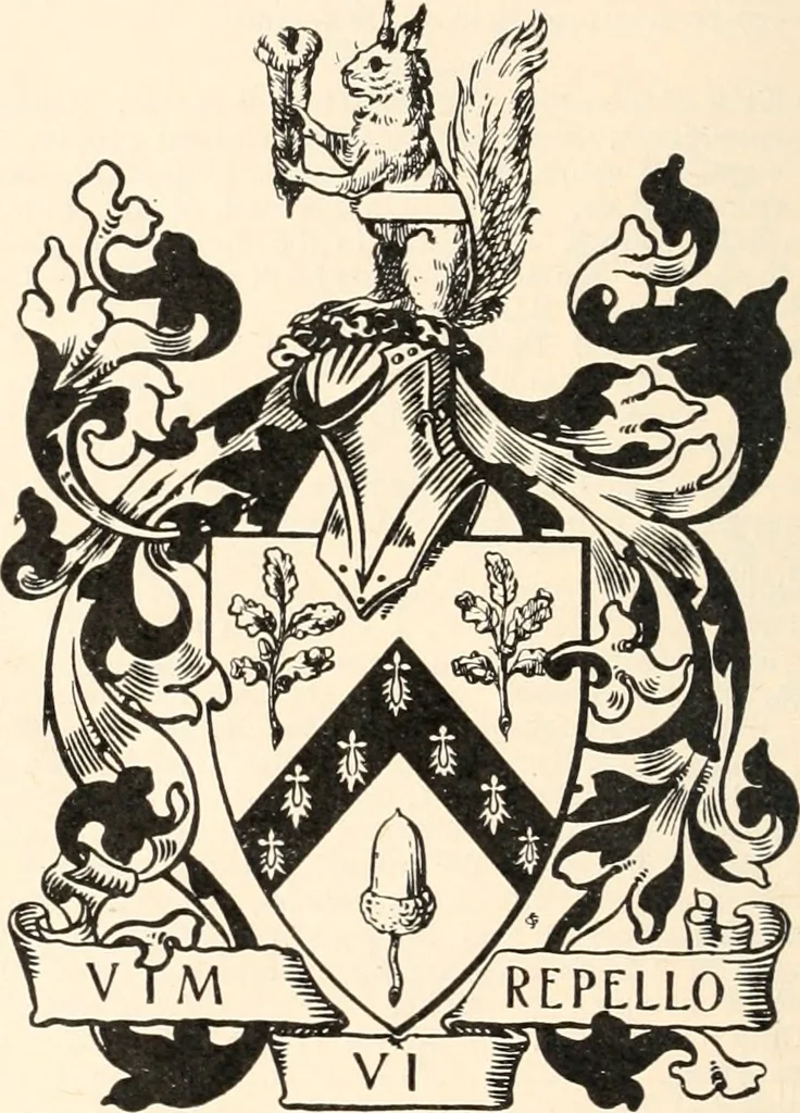 An illustration from Armorial families : a directory of gentlemen of coat-armour, 1905, leaf 131