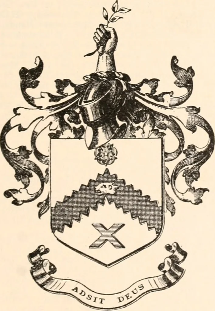 An illustration from Armorial families : a directory of gentlemen of coat-armour, 1905, leaf 132
