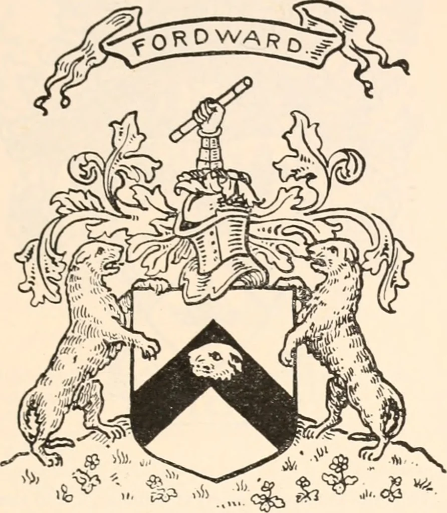 An illustration from Armorial families : a directory of gentlemen of coat-armour, 1905, leaf 134