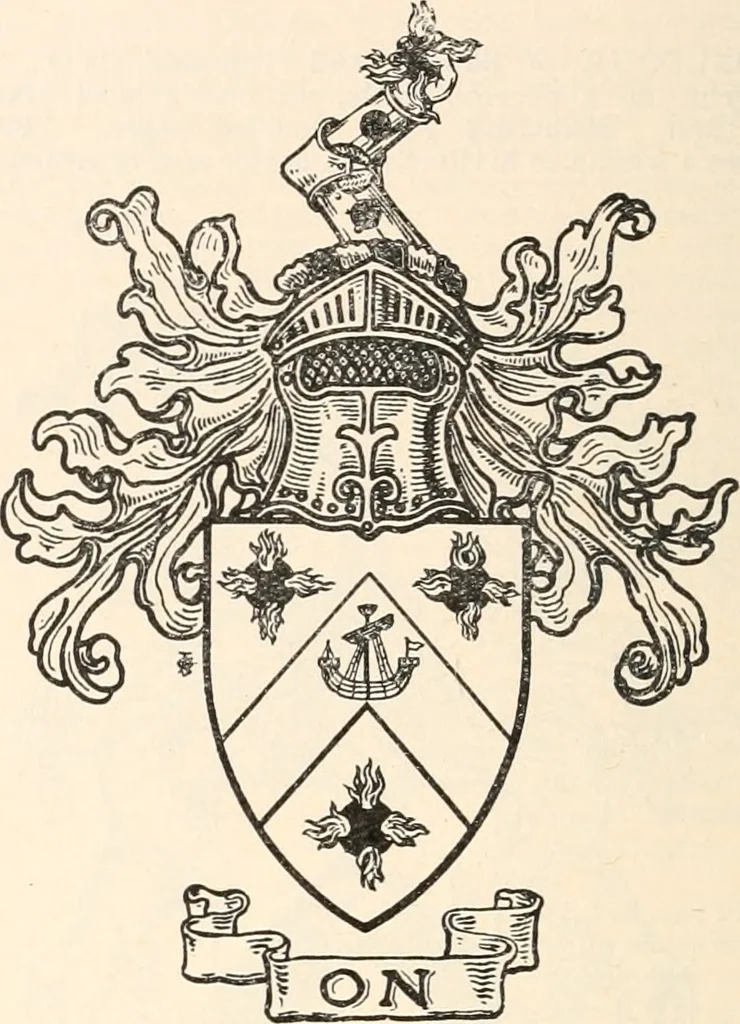 An illustration from Armorial families : a directory of gentlemen of coat-armour, 1905, leaf 135