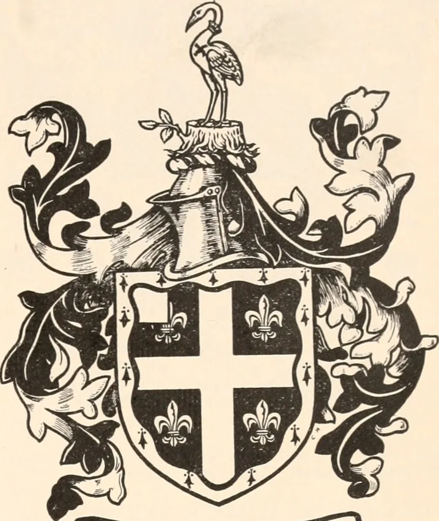 An illustration from Armorial families : a directory of gentlemen of coat-armour, 1905, leaf 138