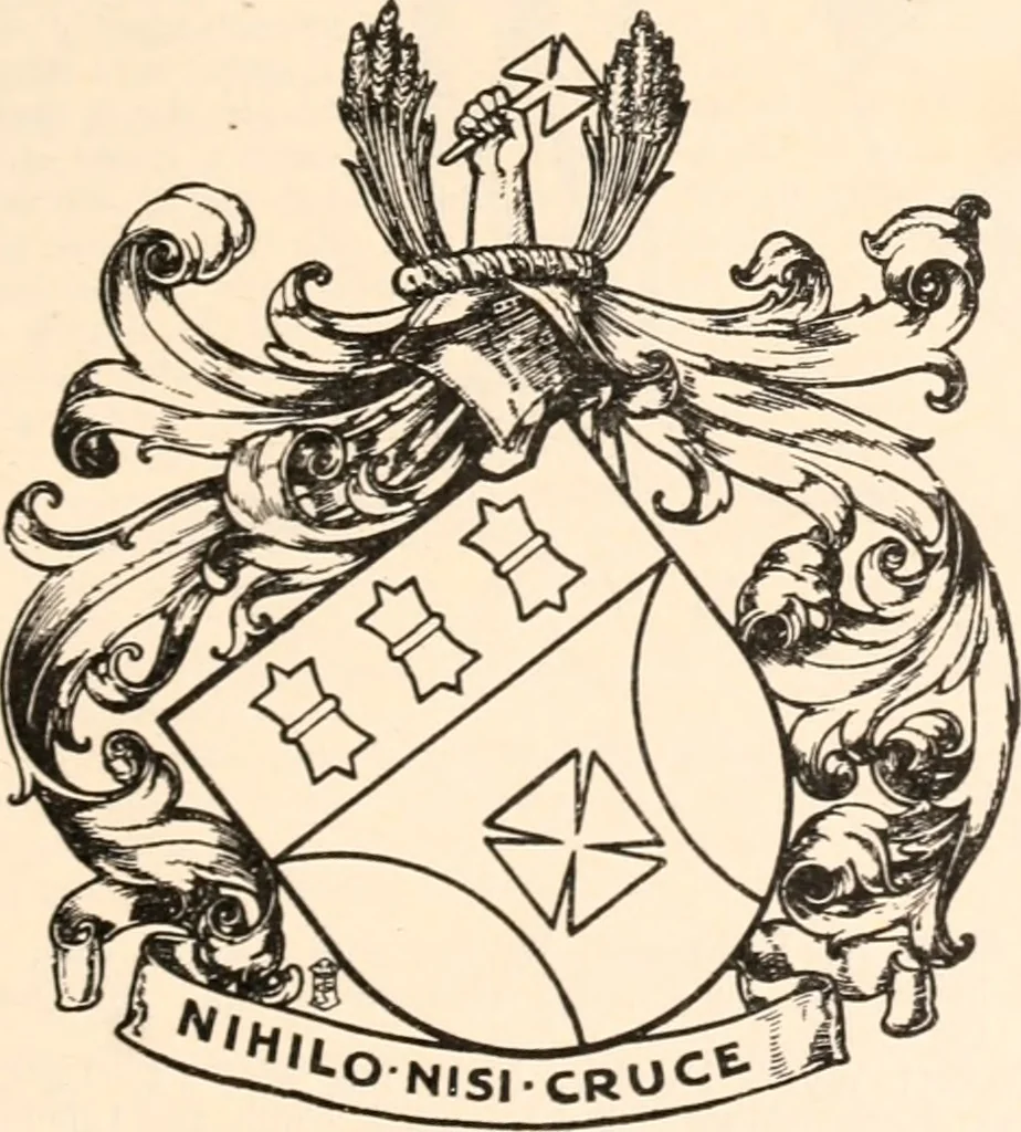 An illustration from Armorial families : a directory of gentlemen of coat-armour, 1905, leaf 140