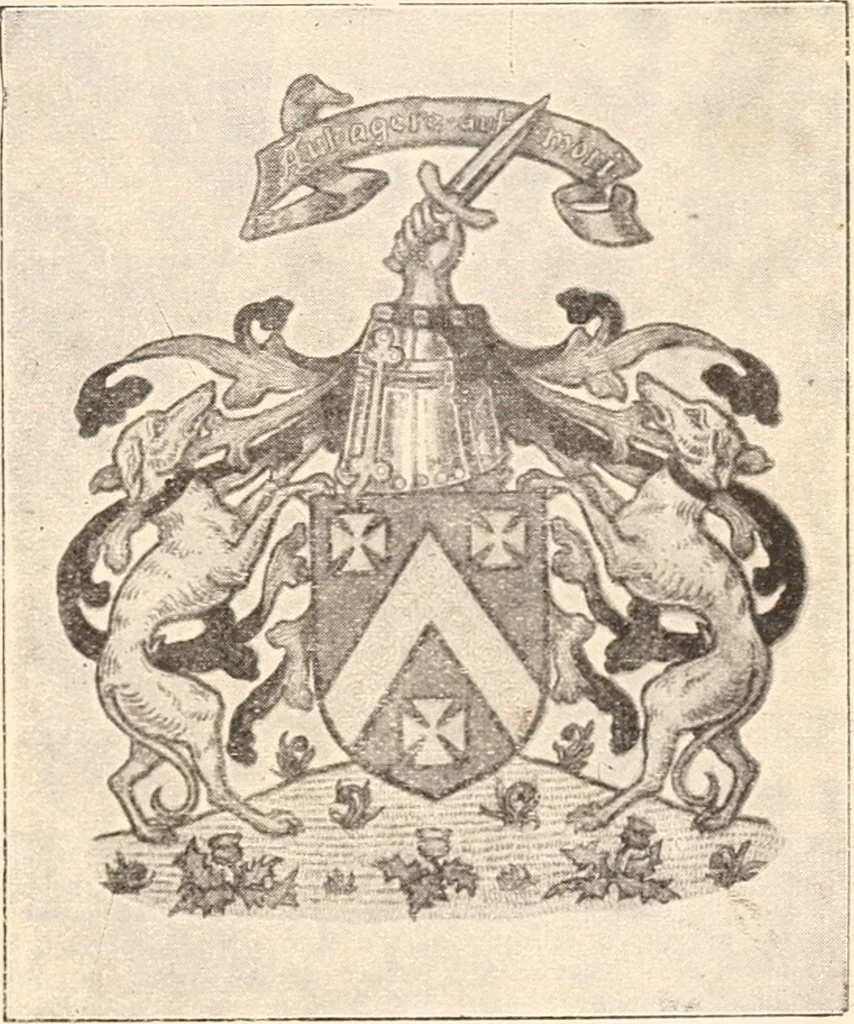 An illustration from Armorial families : a directory of gentlemen of coat-armour, 1905, leaf 140
