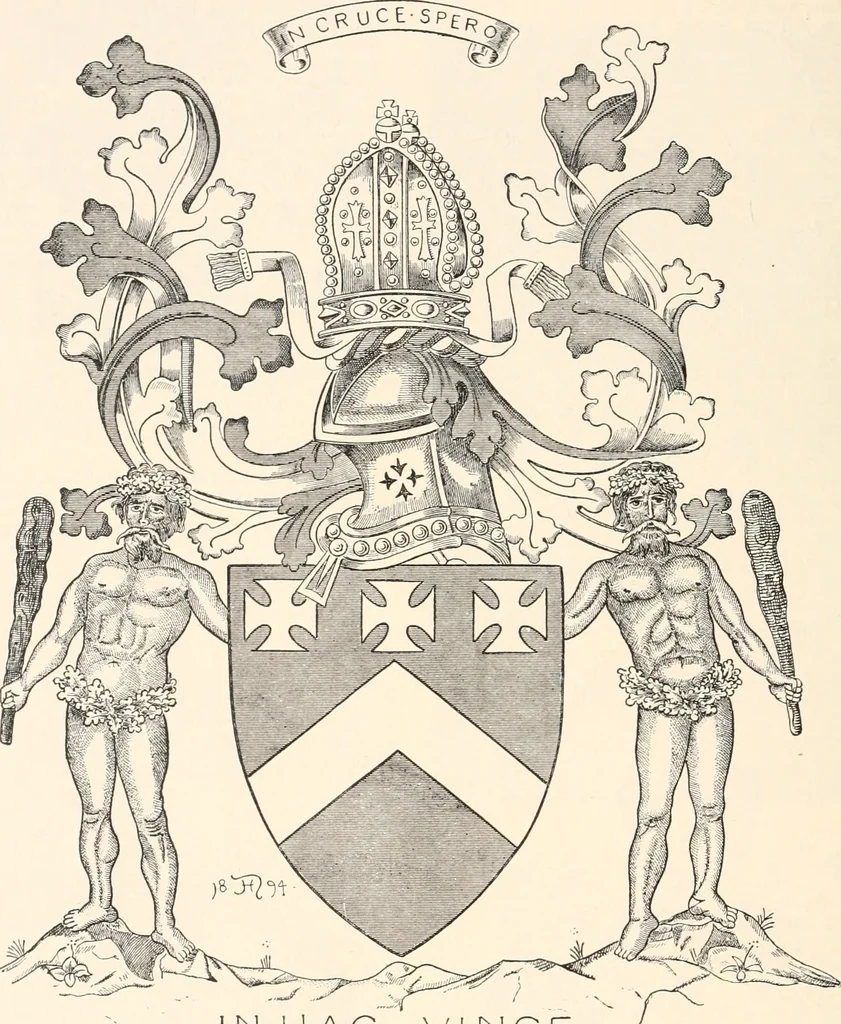 An illustration from Armorial families : a directory of gentlemen of coat-armour, 1905, leaf 141