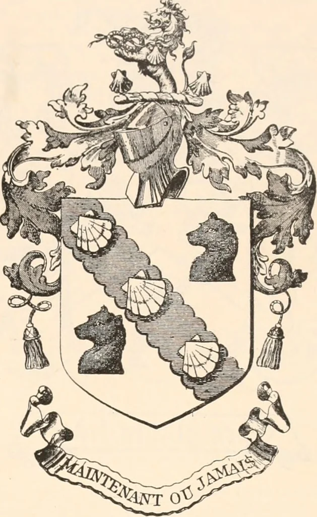 An illustration from Armorial families : a directory of gentlemen of coat-armour, 1905, leaf 146