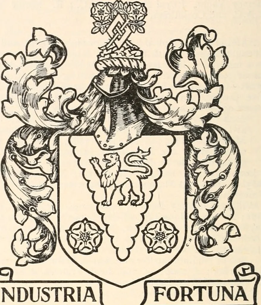 An illustration from Armorial families : a directory of gentlemen of coat-armour, 1905, leaf 147
