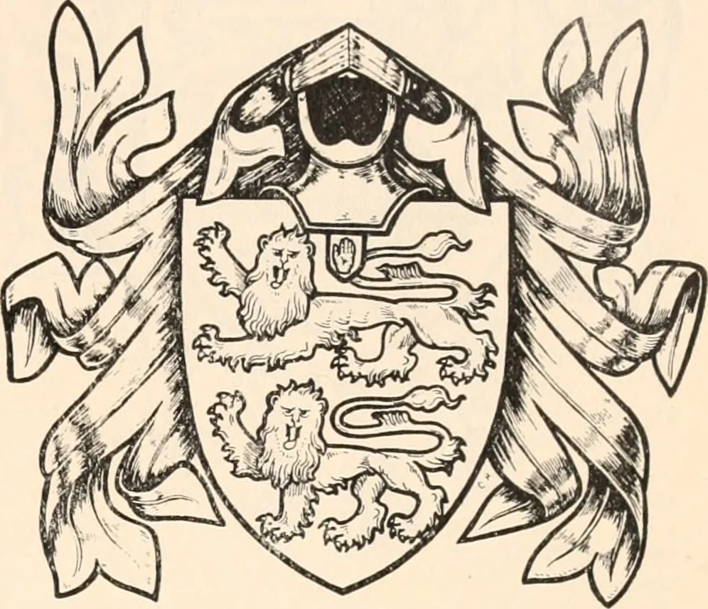 An illustration from Armorial families : a directory of gentlemen of coat-armour, 1905, leaf 156