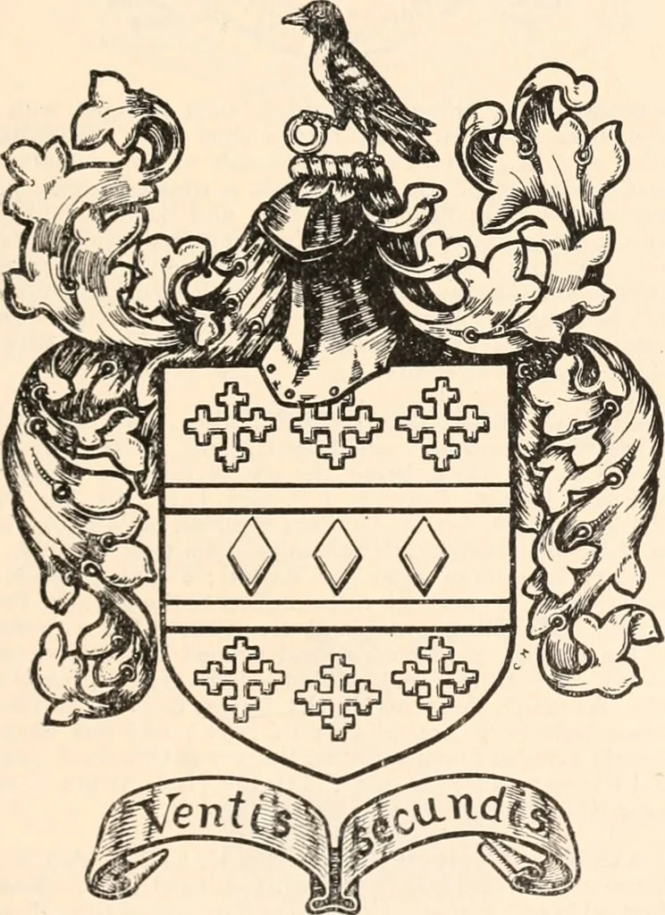 An illustration from Armorial families : a directory of gentlemen of coat-armour, 1905, leaf 160