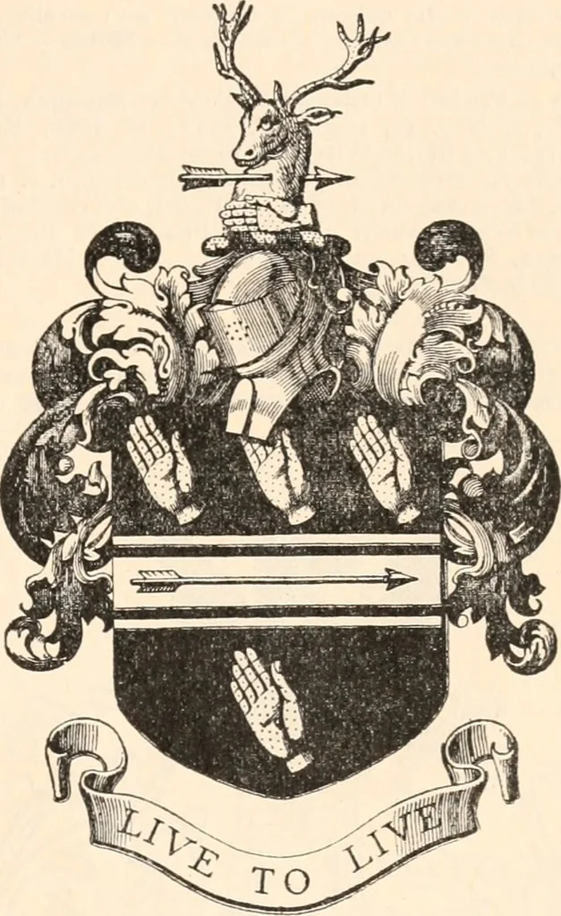 An illustration from Armorial families : a directory of gentlemen of coat-armour, 1905, leaf 162