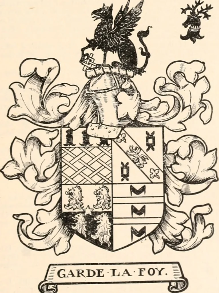 An illustration from Armorial families : a directory of gentlemen of coat-armour, 1905, leaf 168