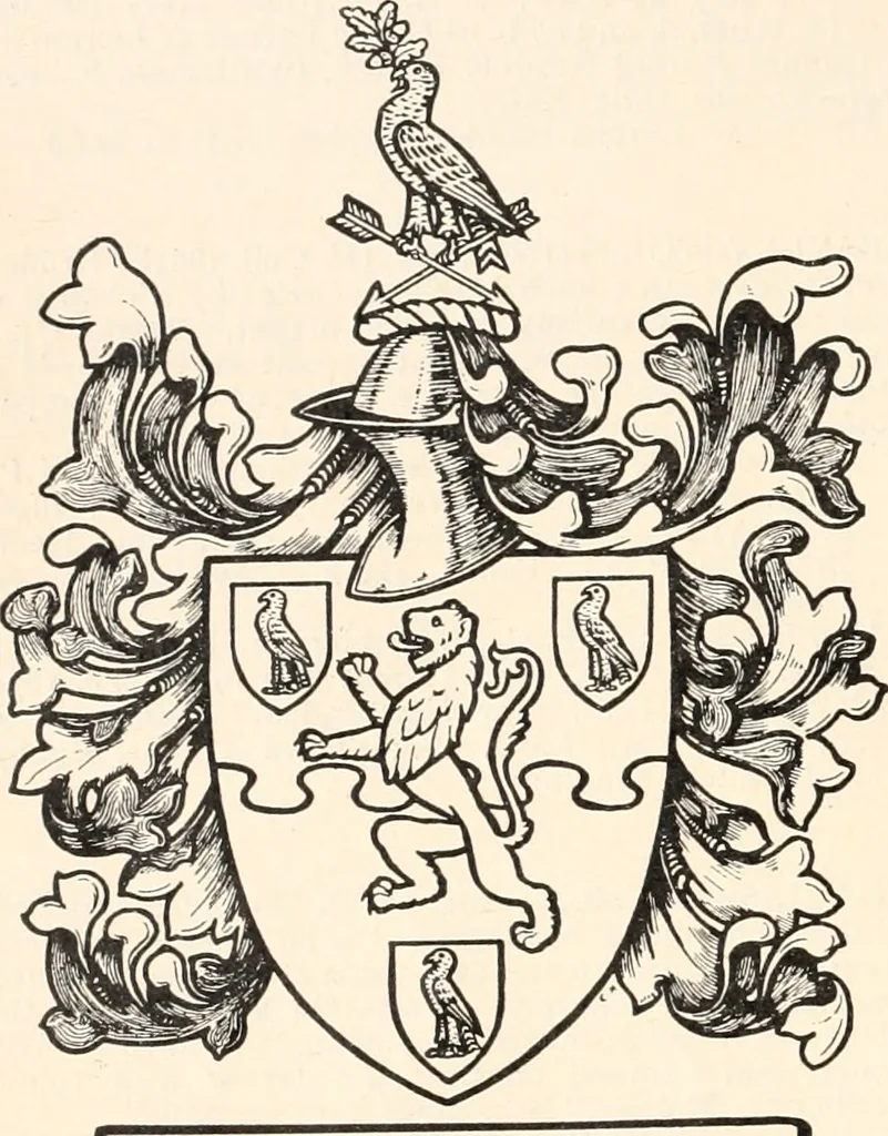 An illustration from Armorial families : a directory of gentlemen of coat-armour, 1905, leaf 169