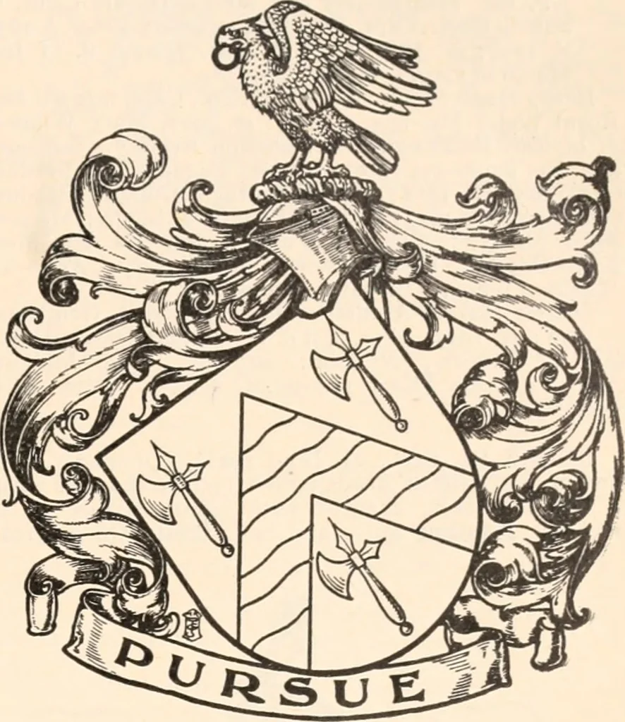 An illustration from Armorial families : a directory of gentlemen of coat-armour, 1905, leaf 170