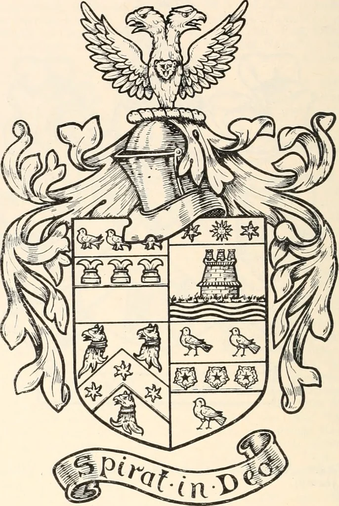 An illustration from Armorial families : a directory of gentlemen of coat-armour, 1905, leaf 171