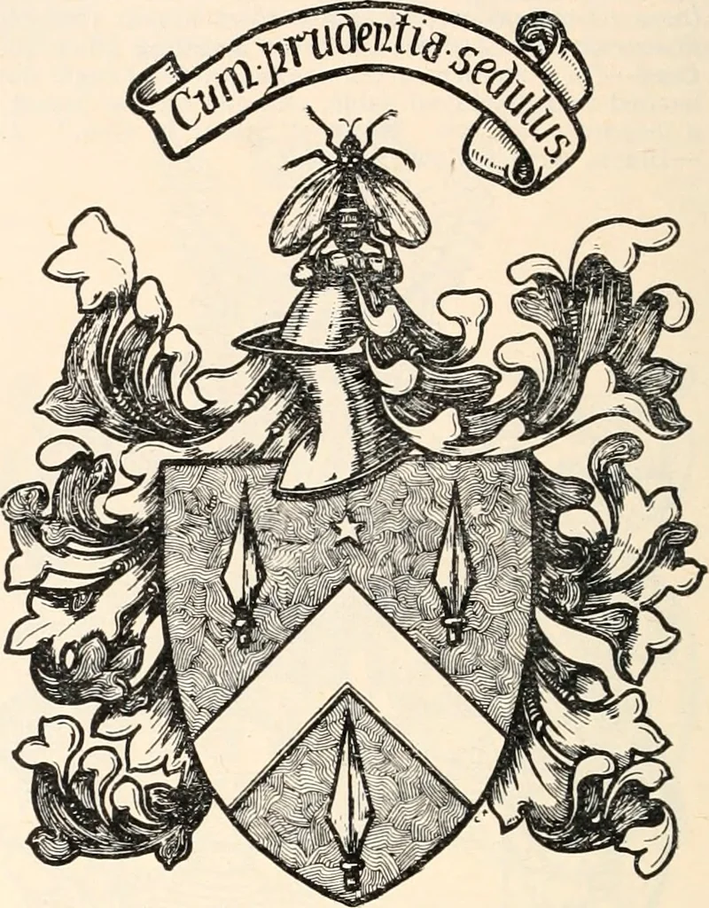 An illustration from Armorial families : a directory of gentlemen of coat-armour, 1905, leaf 173
