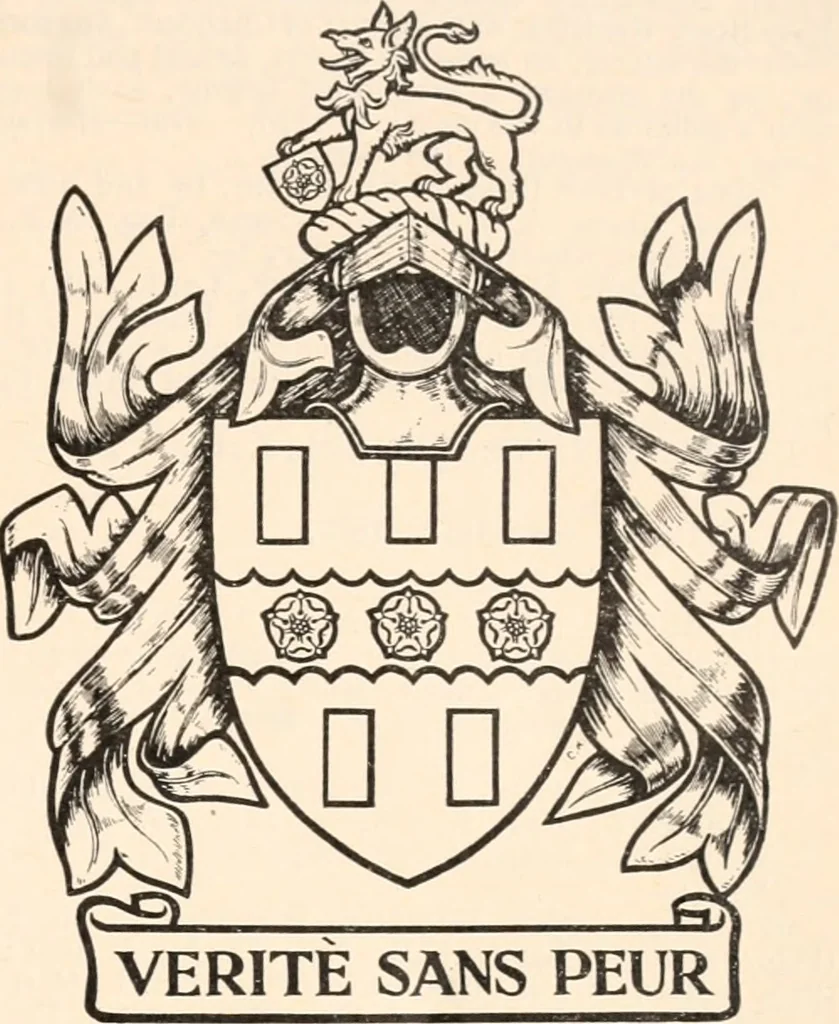 An illustration from Armorial families : a directory of gentlemen of coat-armour, 1905, leaf 174