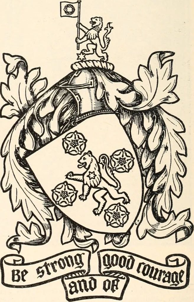 An illustration from Armorial families : a directory of gentlemen of coat-armour, 1905, leaf 177