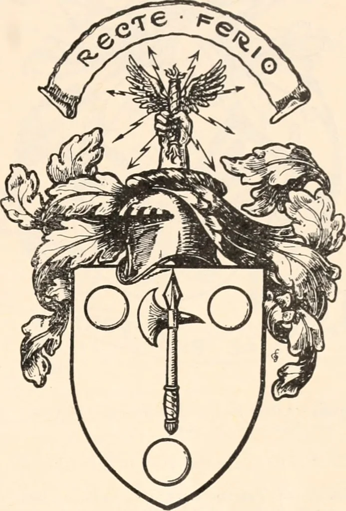 An illustration from Armorial families : a directory of gentlemen of coat-armour, 1905, leaf 178