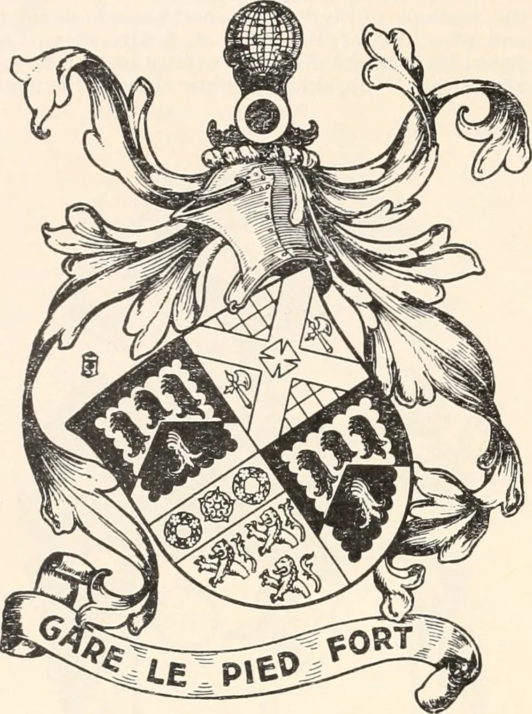 An illustration from Armorial families : a directory of gentlemen of coat-armour, 1905, leaf 179