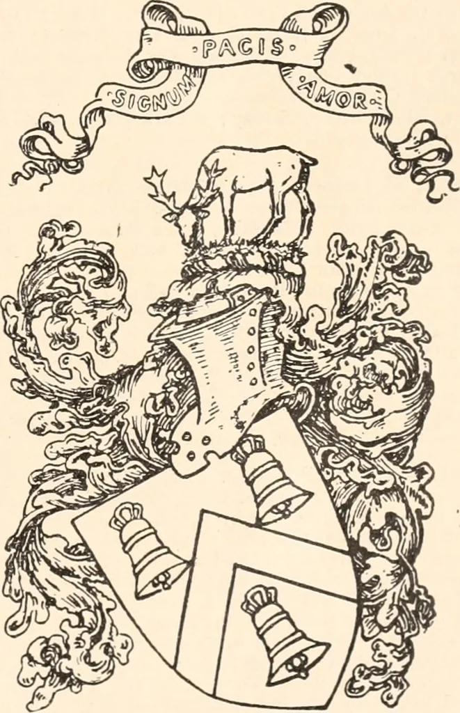 An illustration from Armorial families : a directory of gentlemen of coat-armour, 1905, leaf 182