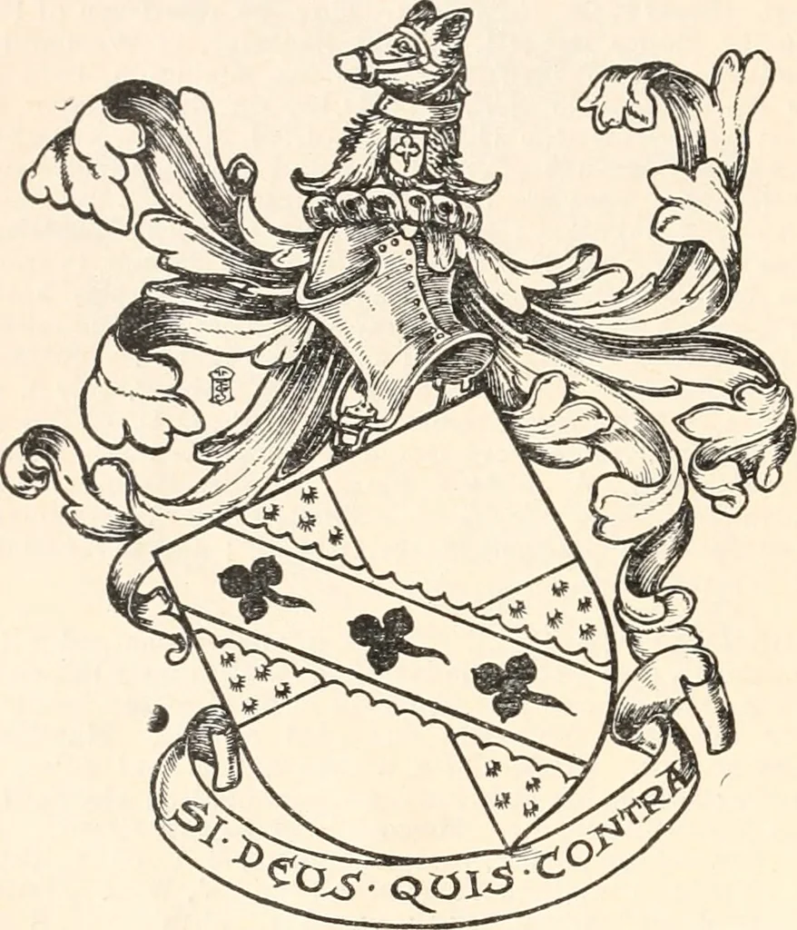 An illustration from Armorial families : a directory of gentlemen of coat-armour, 1905, leaf 189
