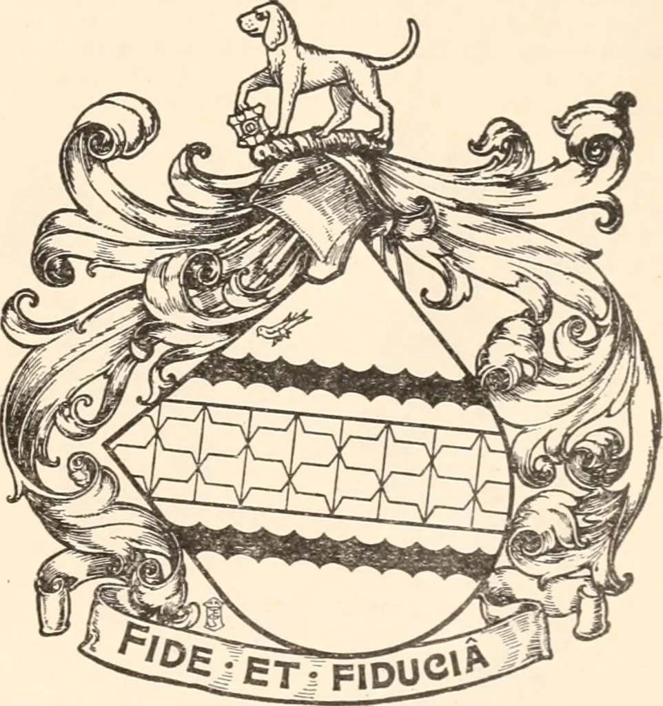 An illustration from Armorial families : a directory of gentlemen of coat-armour, 1905, leaf 190