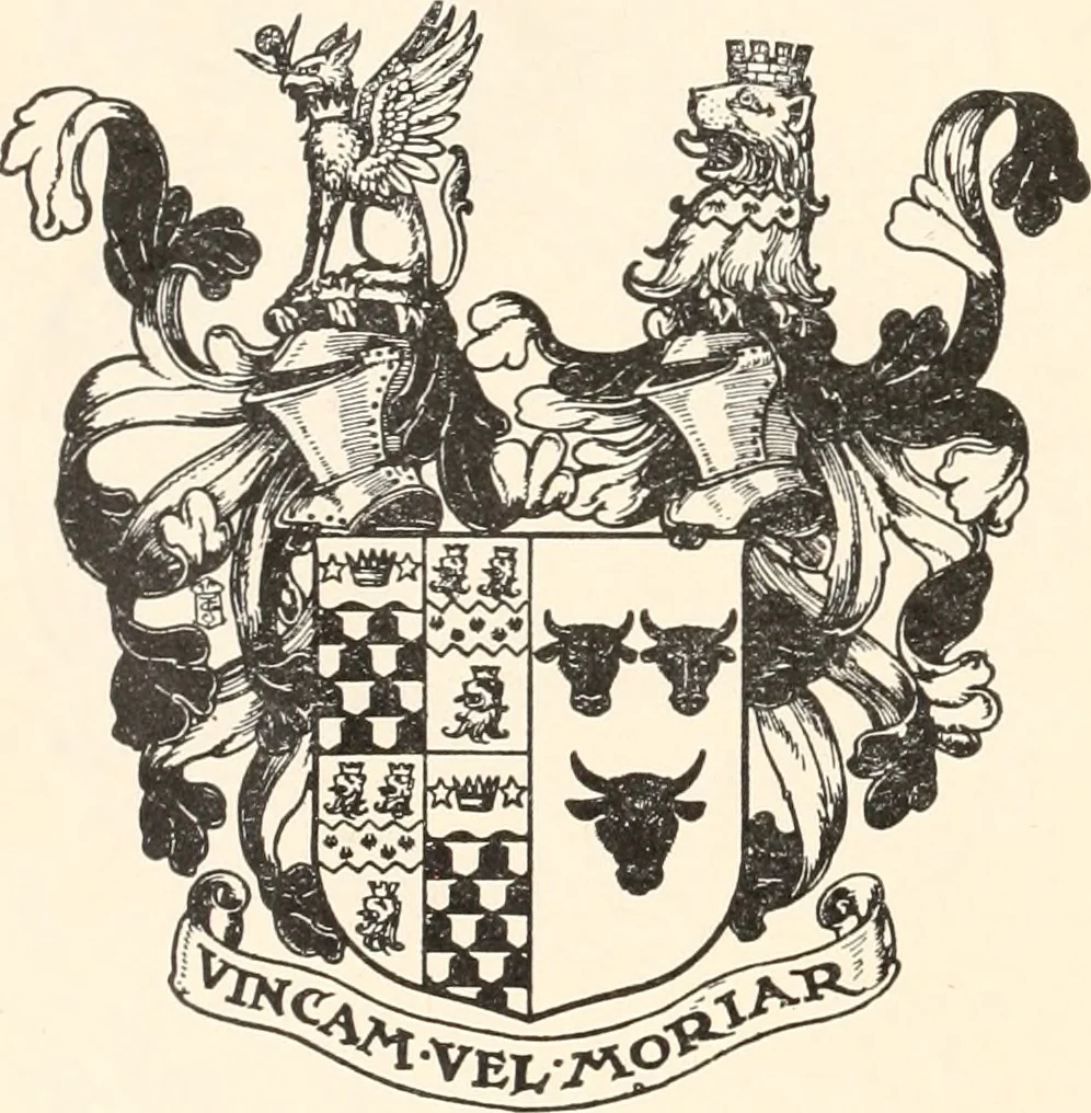 An illustration from Armorial families : a directory of gentlemen of coat-armour, 1905, leaf 191
