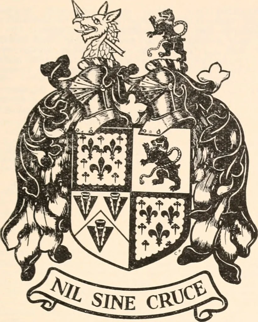 An illustration from Armorial families : a directory of gentlemen of coat-armour, 1905, leaf 192