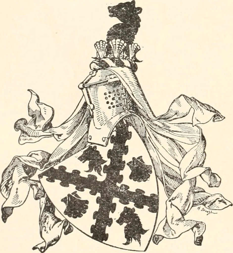 An illustration from Armorial families : a directory of gentlemen of coat-armour, 1905, leaf 193