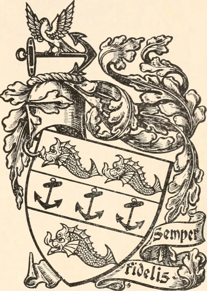 An illustration from Armorial families : a directory of gentlemen of coat-armour, 1905, leaf 194