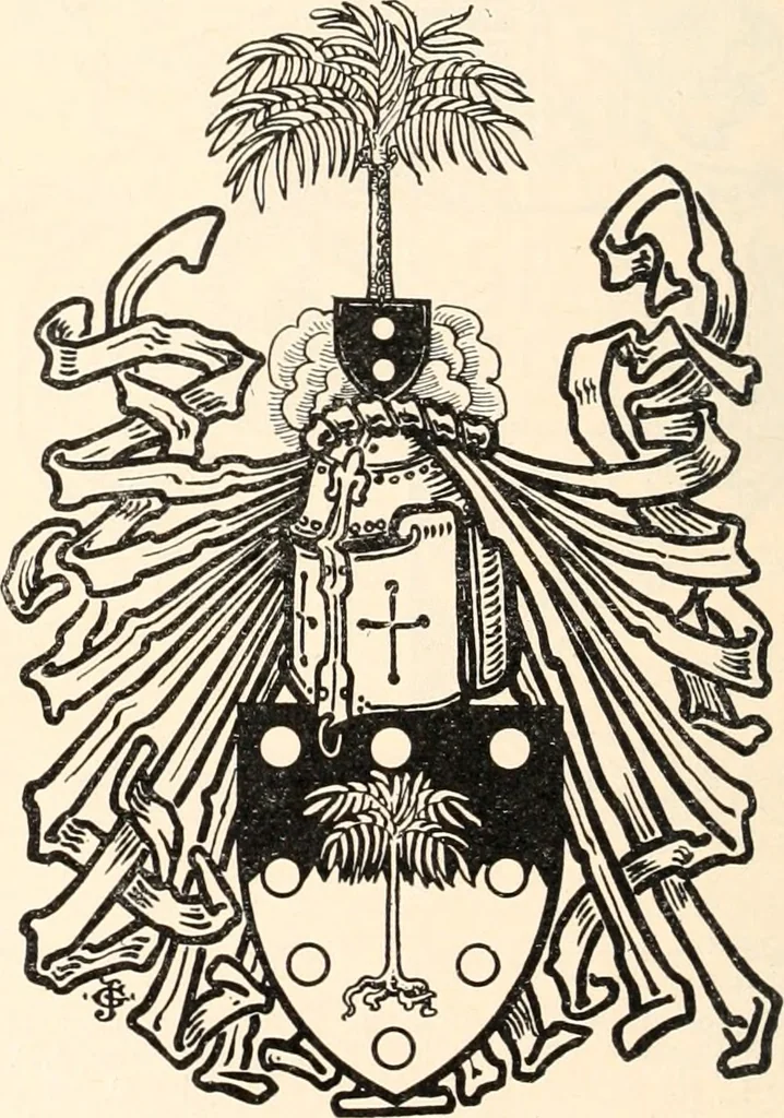 An illustration from Armorial families : a directory of gentlemen of coat-armour, 1905, leaf 197