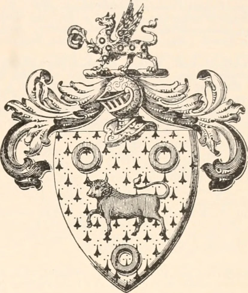 An illustration from Armorial families : a directory of gentlemen of coat-armour, 1905, leaf 200