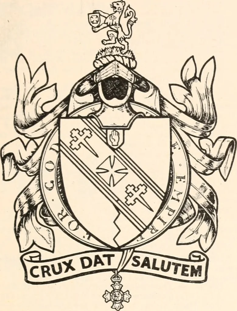 An illustration from Armorial families : a directory of gentlemen of coat-armour, 1905, leaf 204